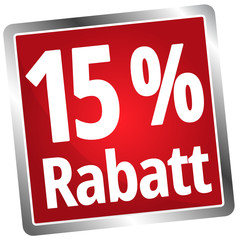 15 Prozent Rabatt