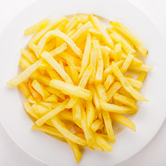 Fried potato isolated