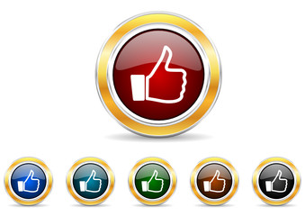 like icon vector set