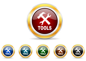 tools icon vector set
