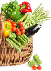 Vegetables in the basket