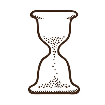 Hourglass symbol.
