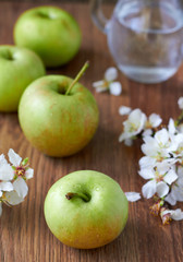 Green delicious apple