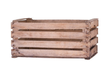 old used wooden box