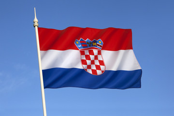 The flag of Croatia