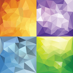 Polygonal Geometric backgrounds.