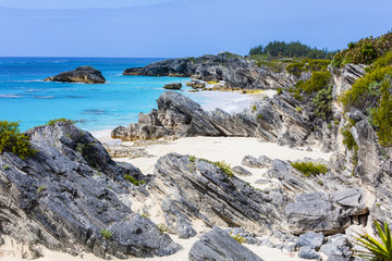 Fototapeta na wymiar Secluded Bermuda Beach