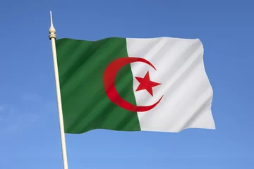 Foto auf Alu-Dibond Flagge von Algerien © mrallen
