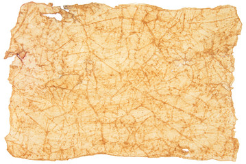 Aged paper with rough edges.