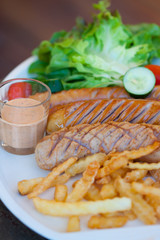 traditional english breakfast , Full English Breakfast on Table