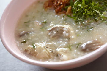 fish and rice soup in thailand