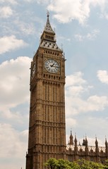 Fototapeta na wymiar Big Ben house of Parliment London England