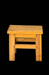 Wooden chair isolated
