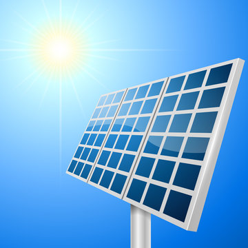 Solar panel vector illustration