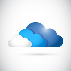 cloud computing colors illustration design