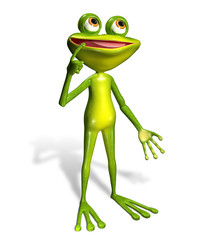 Naklejka premium green frog
