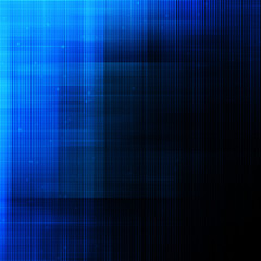 Abstract lines on dark blue background.