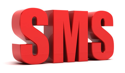 SMS 3d text - Short Message Service