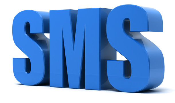 SMS 3d text - Short Message Service
