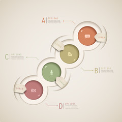 abstract pie chart infographics