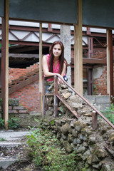 Portrait of a charming and lovely girl