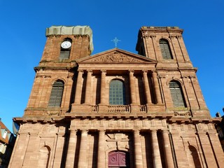Fototapeta na wymiar Katedra Belfort Kościół Saint Christophe