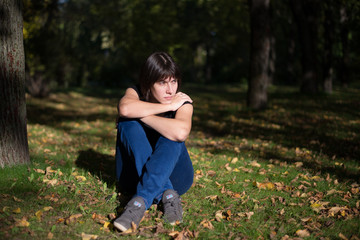 Naklejka premium Portrait of a charming and lovely girl