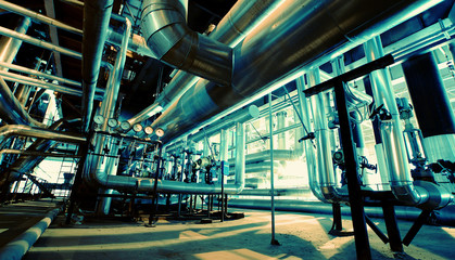 Industrial zone, Steel pipelines and equipment