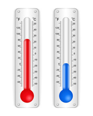 Naklejka premium Thermometers