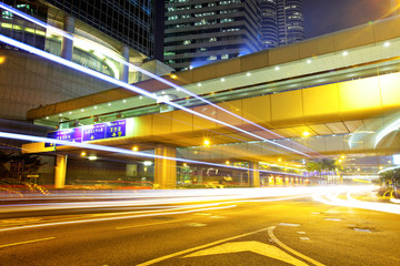 Fototapeta na wymiar Traffic car light in urban city