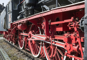 Obraz premium Traction system of a locomotive
