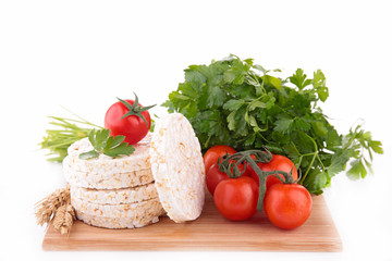 rice cake and vegetable