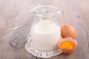 milk and egg