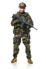 NATO soldier in full gear.