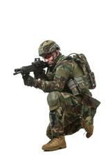 NATO soldier in full gear.