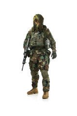NATO soldier in full gear.