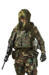 NATO soldier in full gear.