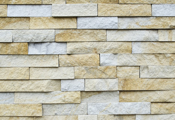 Pattern of White Modern stone Brick Wall Surfaced