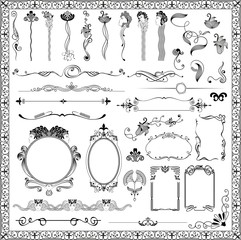 vector set design elements and page decoration. © Tapilipa