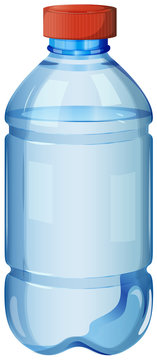 A bottle of safe drinking water