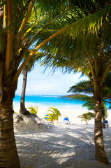 Art caribbean tropical sea beach