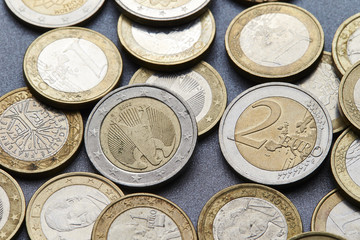 Euro coins
