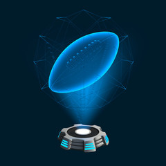 Hologramm Icon Football