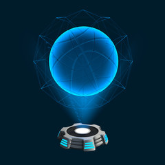 Hologramm Icon Basketball © virtua73