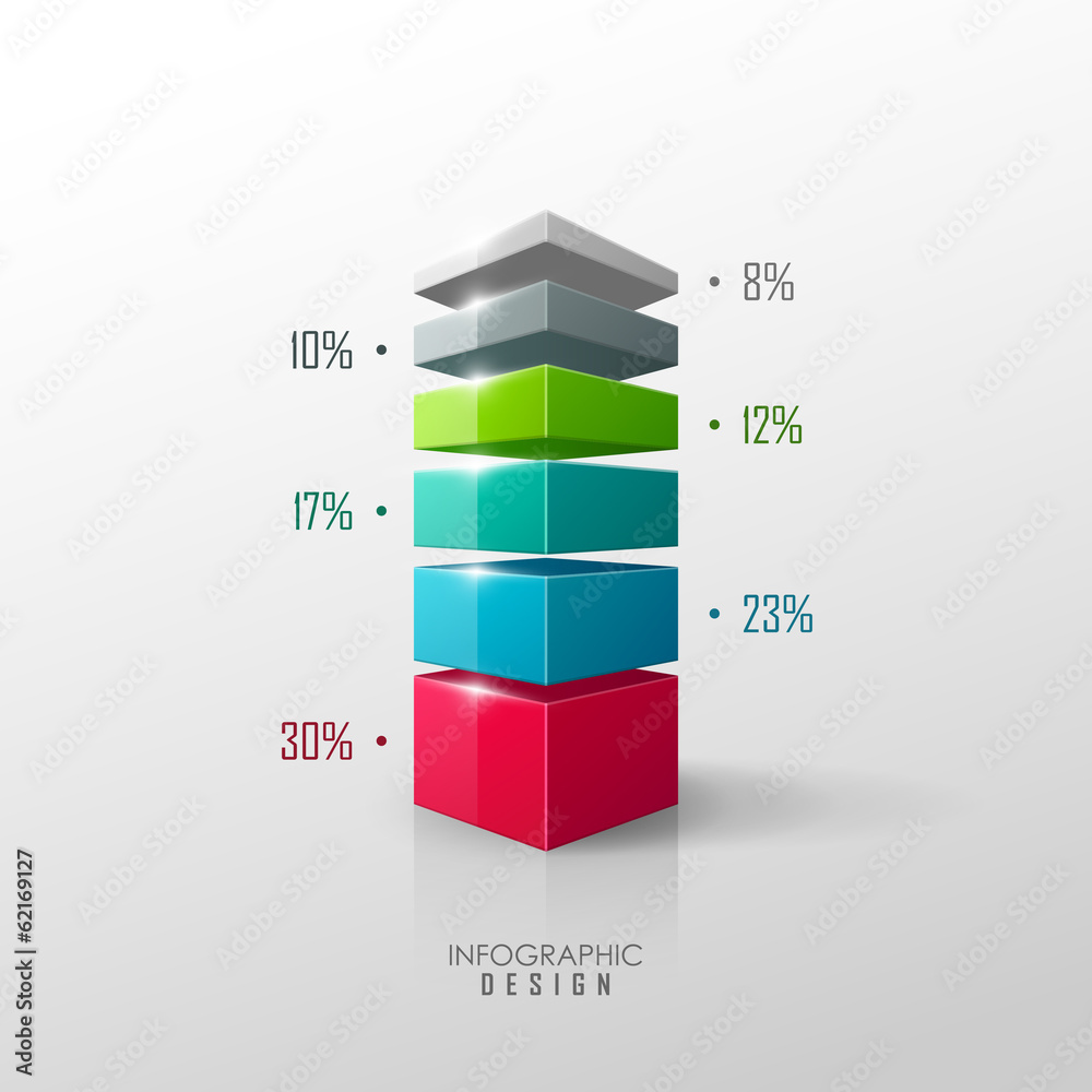 Wall mural vector data presentation template