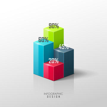 Vector infographic or web design template