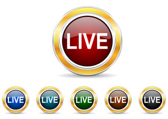 live icon vector set