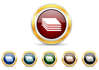 layers icon vector set