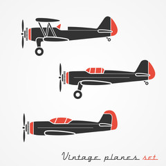 Vintage planes set - 62171787