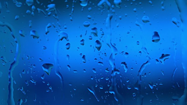 Rain drops on the Window glass